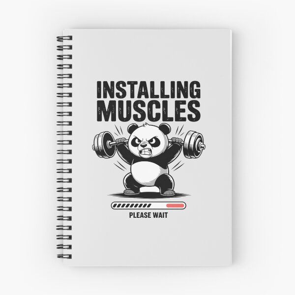 Item preview, Installing Muscles Please Wait Panda Lifting Weights Workout designed and sold by Sandrhaus.