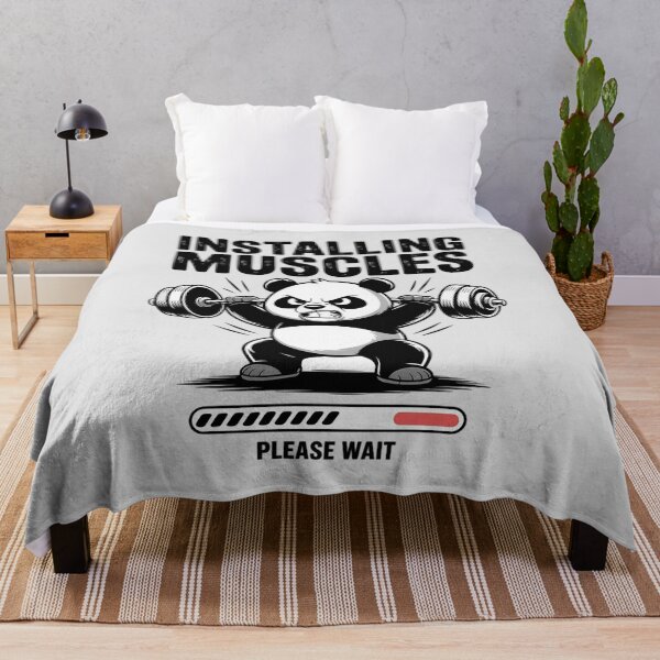 Item preview, Installing Muscles Please Wait Panda Lifting Weights Workout designed and sold by Sandrhaus.