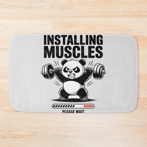 Item preview, Installing Muscles Please Wait Panda Lifting Weights Workout designed and sold by Sandrhaus.