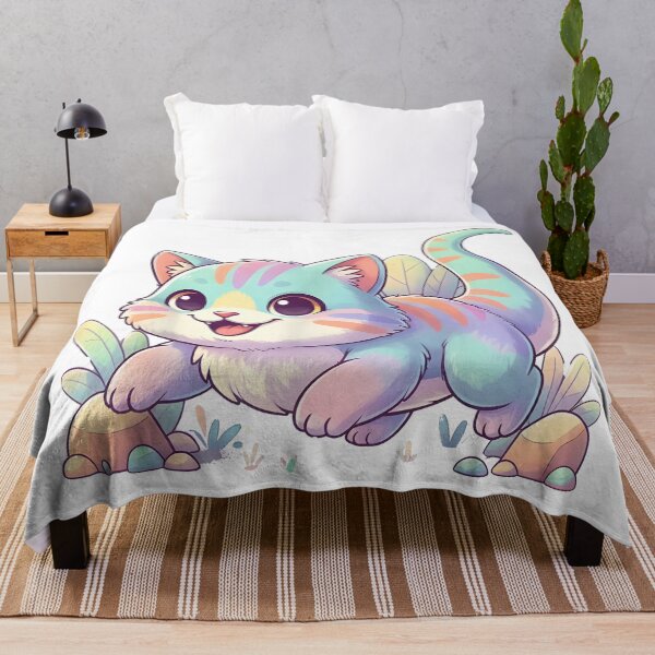 Item preview, cat dino Cute Pastel Dino Cat Hybrid Cartoon Illustration designed and sold by Uglyandcute.