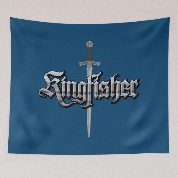 Item preview, Kingfisher and sword designed and sold by DappledMoon.