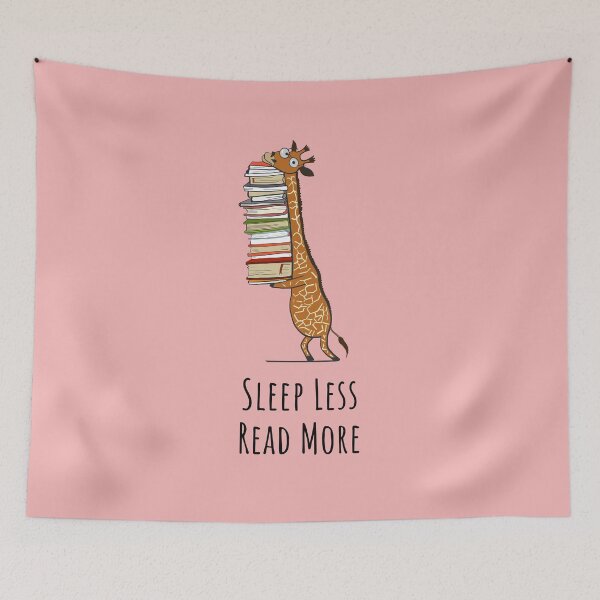 Item preview, Funny Giraffe Holding a Stack of Books - Sleep Less Read More - Book Lover Gift, Phones Cases And Other Gift designed and sold by MemWear.
