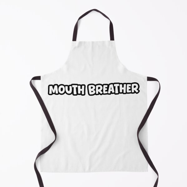 Item preview, Mouth Breather, Outline Funny Quotes Typography designed and sold by Memes N Lore .