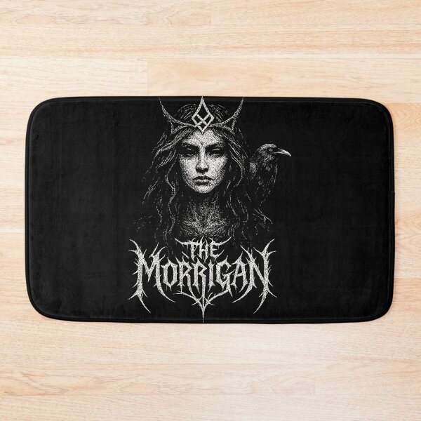 Item preview, The Morrigan Metalhead Illustration – Celtic Goddess Artwork designed and sold by Mortisigil.