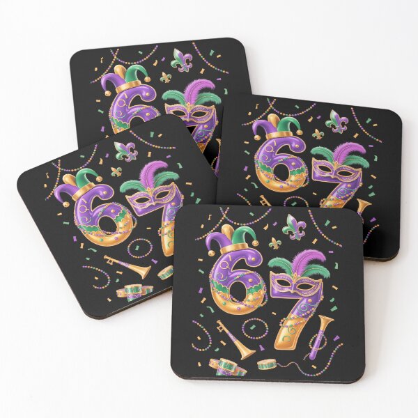 Item preview, Six Seven Carnaval Festival Meme 67 Mardi Gras Funny designed and sold by CruelShadesSt.