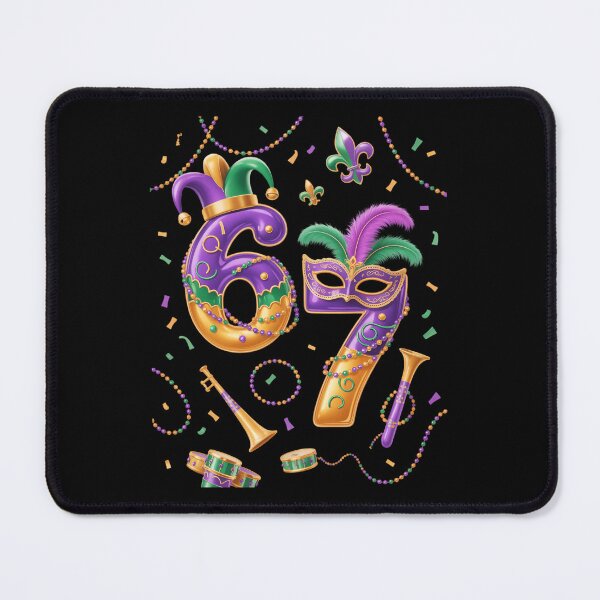 Item preview, Six Seven Carnaval Festival Meme 67 Mardi Gras Funny designed and sold by CruelShadesSt.
