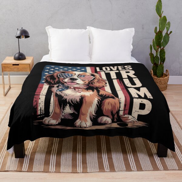 Item preview, Cavalier King Charles Spaniel Even My Dog Loves Trump designed and sold by FadeOfThrone.
