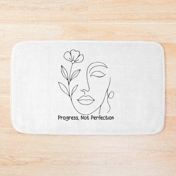 Item preview, Progress Not Perfection - Abstract One Line Face designed and sold by TheMindfulLin3.