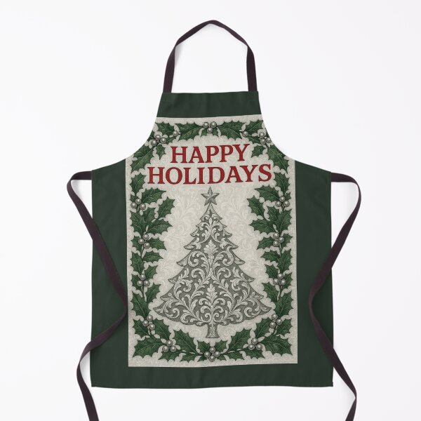 Item preview, Silver Christmas Tree, Pearls & Holly - Happy Holidays designed and sold by DesignsByPrnces.
