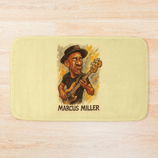 Item preview, Marcus Miller Caricature funky jazz designed and sold by Sarcastic designs.