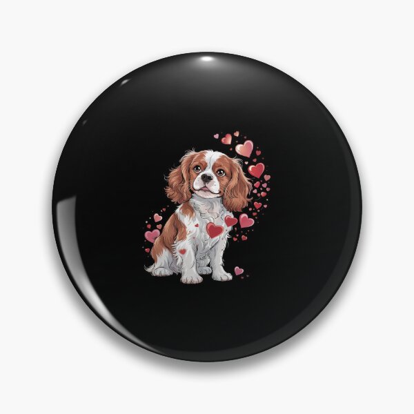Item preview, Cavalier King Charles Spaniel Hearts Dog Breed  designed and sold by SyntaxClaw.