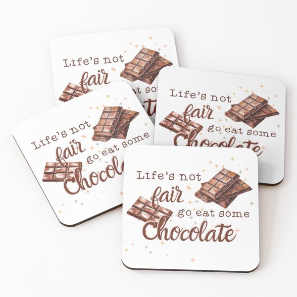 Item preview, Funny Life's Not Fair Go Eat Some Chocolate Women designed and sold by Embers & Incense Co..