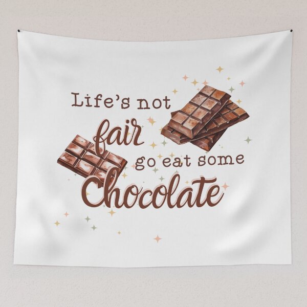 Item preview, Funny Life's Not Fair Go Eat Some Chocolate Women designed and sold by Embers & Incense Co..