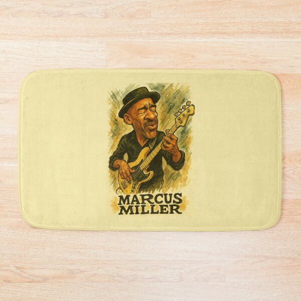 Item preview, Marcus Miller Caricature funky jazz designed and sold by Sarcastic designs.