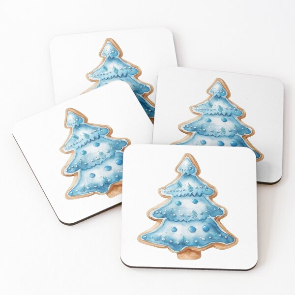 Item preview, Blue Christmas tree cookie designed and sold by MendaciousMina.