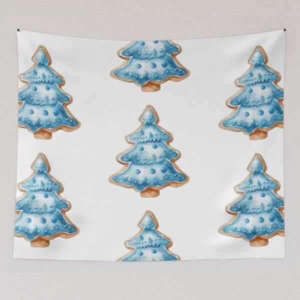 Item preview, Blue Christmas tree cookie designed and sold by MendaciousMina.