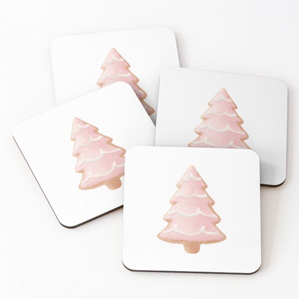 Item preview, Pink Christmas tree cookie designed and sold by MendaciousMina.