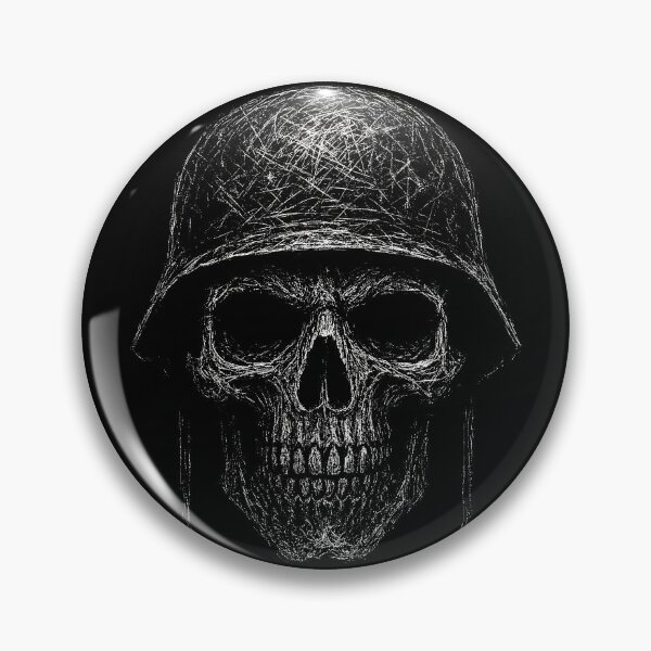 Item preview, Soldier Skull Illustration – Military Helmet Grim Reaper designed and sold by Mortisigil.
