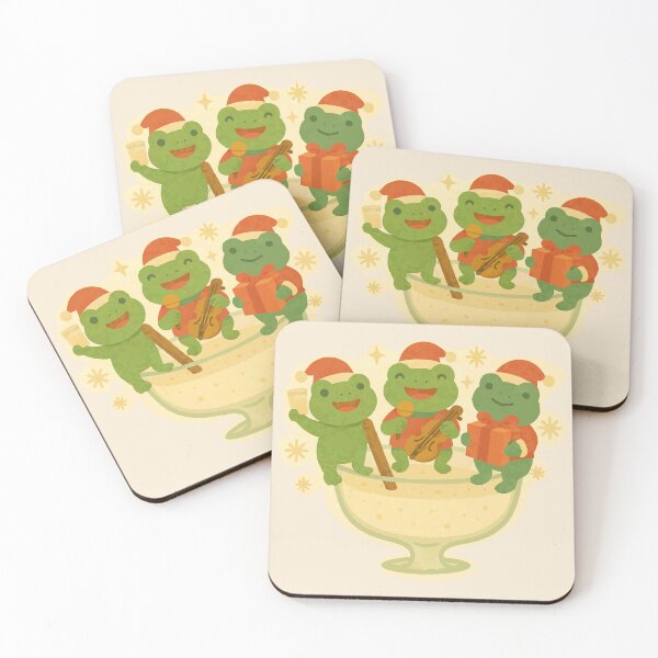 Item preview, Coquito Frog Holiday Trio – Frog Christmas Drink Band designed and sold by Tiny Joy World.