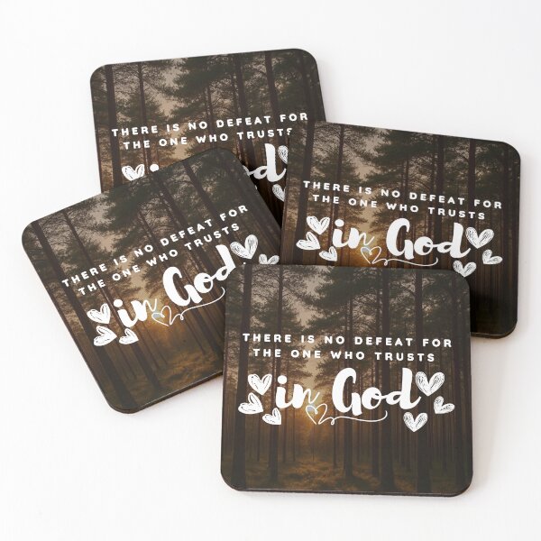 Item preview, No Defeat for Those Who Trust in God – Inspirational Christian Quote Design designed and sold by MoriaStore.