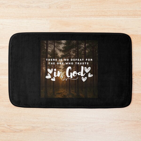 Item preview, No Defeat for Those Who Trust in God – Inspirational Christian Quote Design designed and sold by MoriaStore.