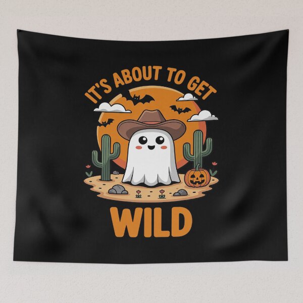 Item preview, It's About Get Wild Cowboy Ghost Desert designed and sold by ryukaizox1.