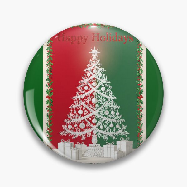 Item preview, Christmas Tree & Holly - Happy Holidays designed and sold by DesignsByPrnces.