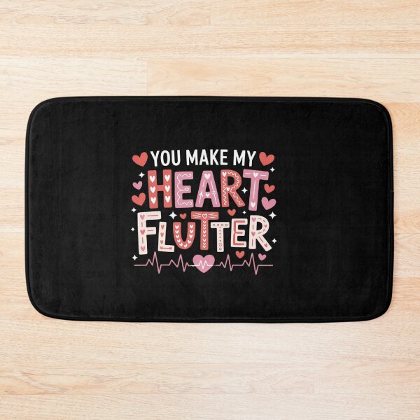 Item preview, You Make My Heart Flutter Cardiac Nurse Valentine designed and sold by SIGORDESIGN.