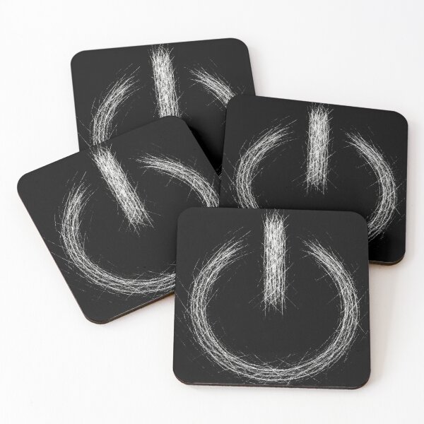 Item preview, Power On Symbol Scratch Art – Minimal Tech Icon Illustration designed and sold by Mortisigil.