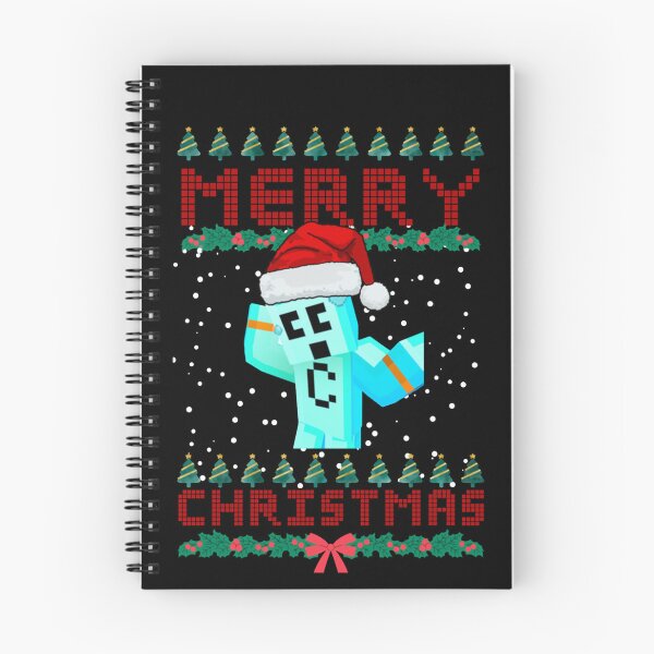 Item preview, Merry Christmas Pixel Art Gamer Blue Block Character designed and sold by DemetMath.