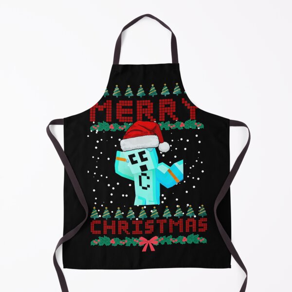 Item preview, Merry Christmas Pixel Art Gamer Blue Block Character designed and sold by DemetMath.