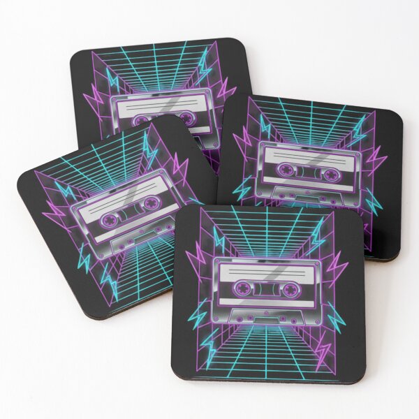 Item preview, Neon Cassette Tape: Electric 80s Vibe Art designed and sold by MartinxMarie.