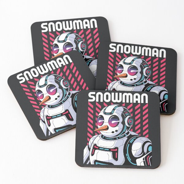 Item preview, Cyber Snowman – Futuristic Neon Winter Design designed and sold by Taans-Creation.