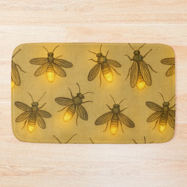 Item preview, Lightning Bug Pattern in Yellow designed and sold by Artprint-By-Bri.