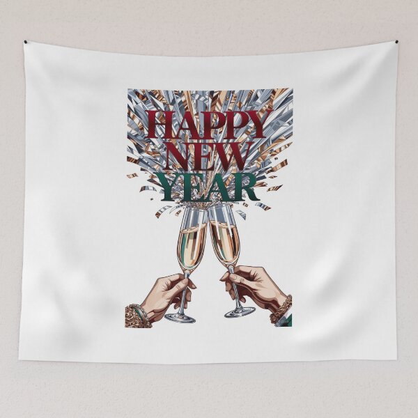 Item preview, Toasting Hands T-Shirt, Confetti Shower Premium Graphic, Happy New Year Celebration designed and sold by YMLux.