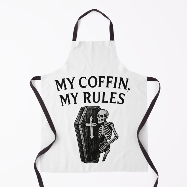 Item preview, My Coffin, My Rules – Gothic Skeleton Dark Humor Design designed and sold by The Spooky Duck.