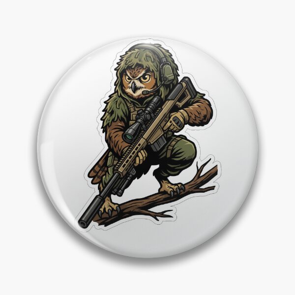 Item preview, Tactical Owl Sniper Special Forces Military Gift designed and sold by LoliDesignShop.