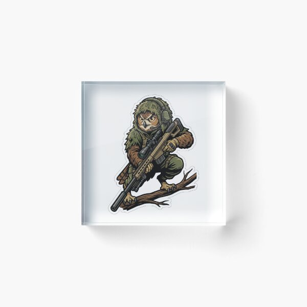 Item preview, Tactical Owl Sniper Special Forces Military Gift designed and sold by LoliDesignShop.