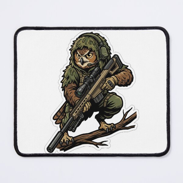Item preview, Tactical Owl Sniper Special Forces Military Gift designed and sold by LoliDesignShop.