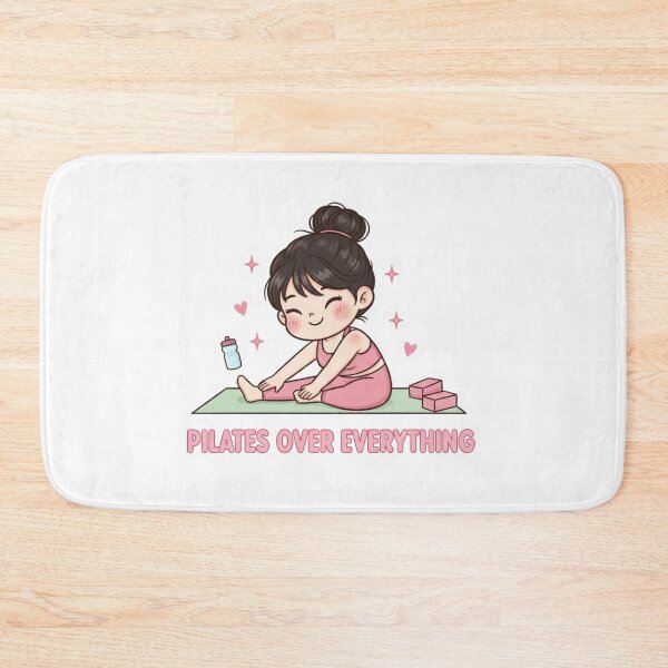 Artikelvorschau, Pilates ist alles – Niedlicher pinker Kawaii-Pilates-Mädchen-Aufkleber entworfen und verkauft von TeeUp2.