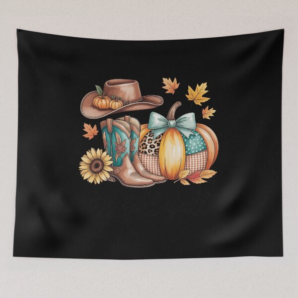 Item preview, It's Fall Y'all Cowboy Boots Pumpkin Howdy Thanksgiving designed and sold by ryukaizox1.