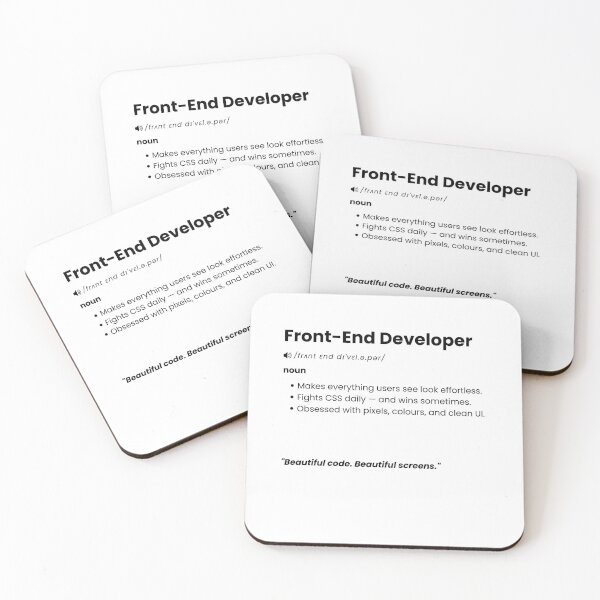 Item preview, Front-End Developer Definition | Funny Web Dev Gift for UI & JavaScript Engineers designed and sold by Yuli Club.