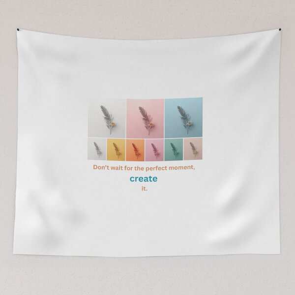 Item preview, designs for motivation : soft color flowers and feathers. create  designed and sold by Alchemic-Gifts.