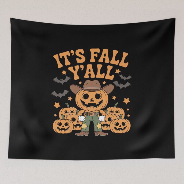 Item preview, It's Fall Y'all Pumpkin Cowboy designed and sold by ryukaizox1.