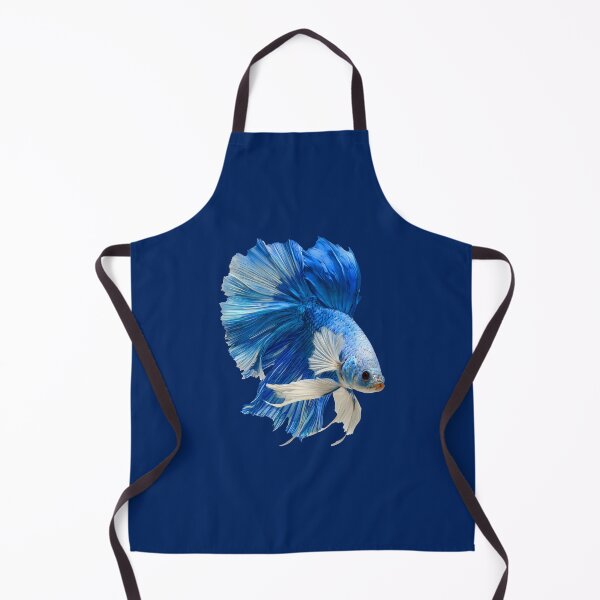 Item preview, Sky Marble Halfmoon Betta Fish with Blue and White Marking Siamese Fighting Fish designed and sold by meganohm.