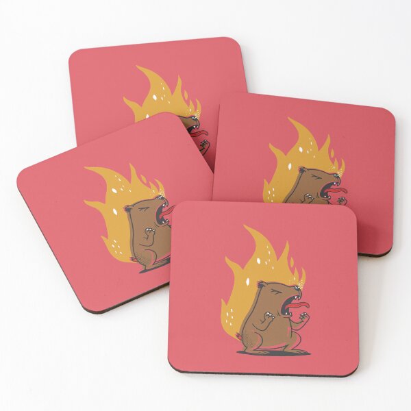 Item preview, Angry Capybara on fire designed and sold by CamaleonDesigns.