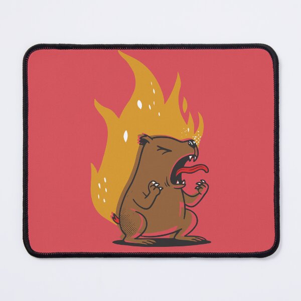 Item preview, Angry Capybara on fire designed and sold by CamaleonDesigns.