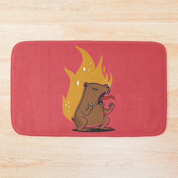 Item preview, Angry Capybara on fire designed and sold by CamaleonDesigns.
