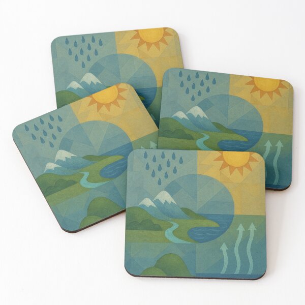 Item preview, Water Cycle Painting in Gouache designed and sold by Artprint-By-Bri.