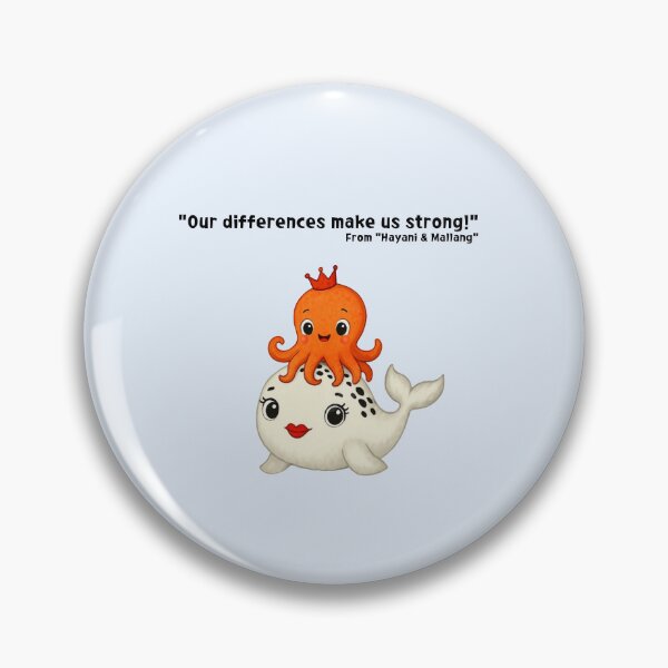 Item preview, Cute Whale & Octopus — Featuring the characters from “Hayani & Mallang”) designed and sold by RYUcreationsLab.